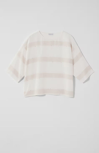 Pure Jill Sequin-Striped Top
