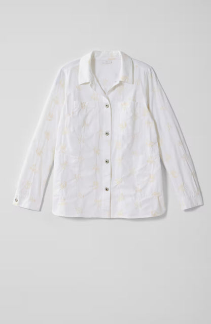 Embroidered Patch-Pocket Jacket