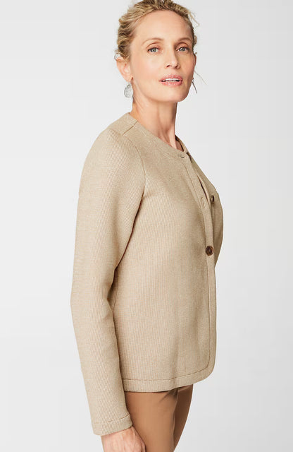 Wearever Jacquard Three-Button Jacket
