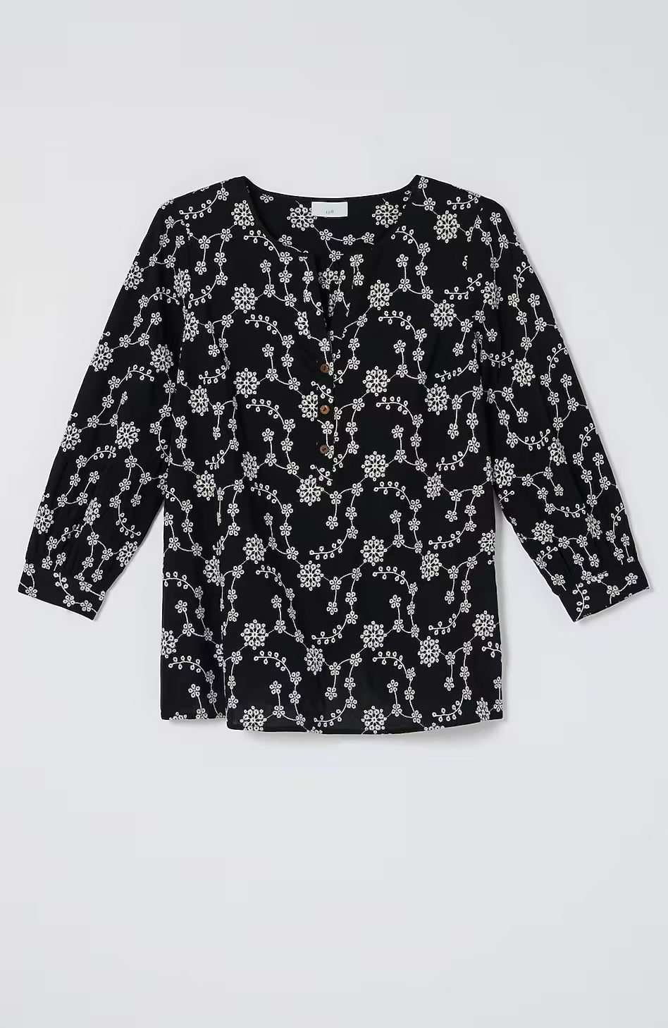 Embroidered Eyelet Popover