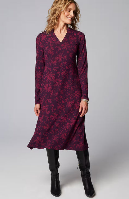 Wearever Princess-Seamed V-Neck Dress