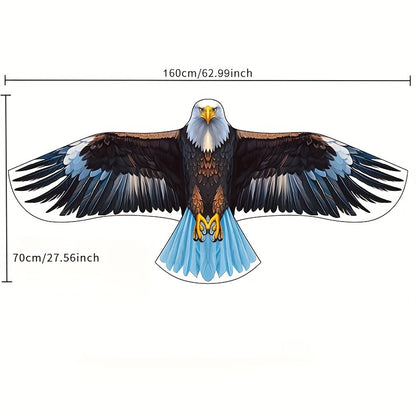Cerf-volant créatif pour plage et parc, idéal pour les 14 ans et plus, tête chauve en fibre de polyester haute performance avec ligne de cerf-volant de 1968,5 pouces, durable et facile à assembler - Pack individuel