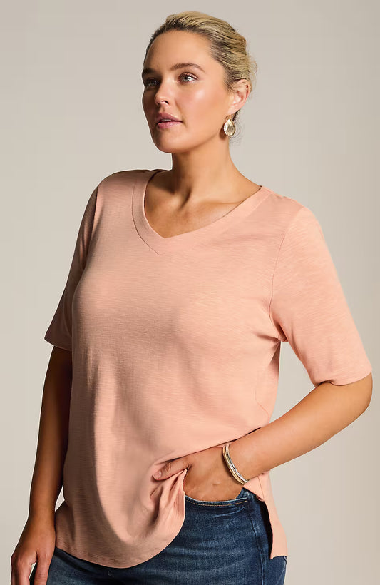 Pima-Slub Elbow-Sleeve Tee