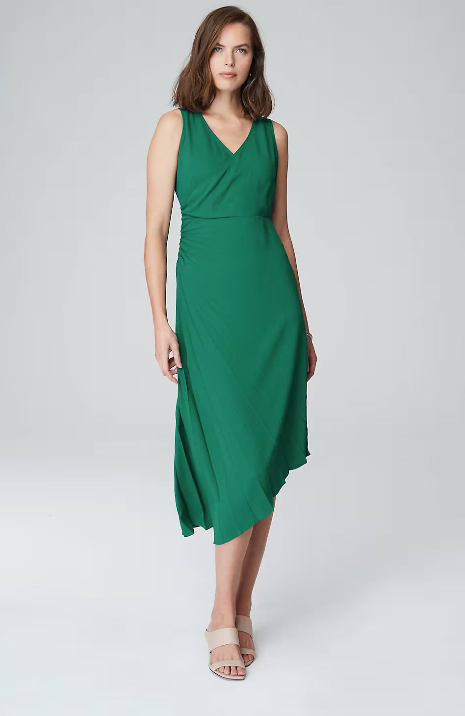 Wearever Asymmetrical Pleated Dress