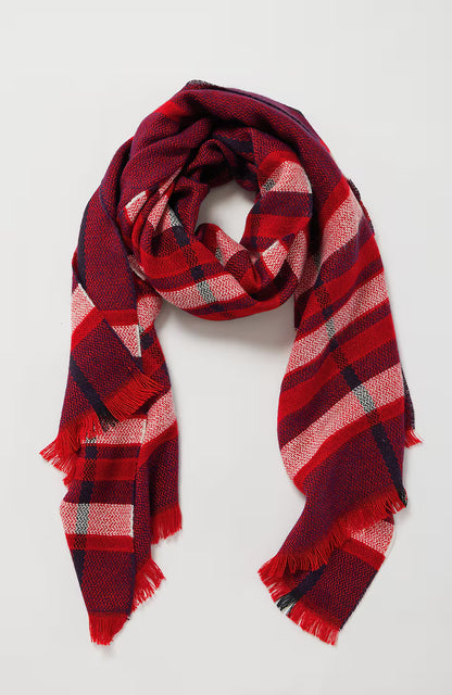 Exploded Plaid Scarf