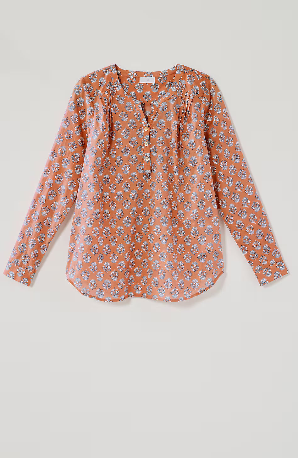 Printed Cotton Voile Top