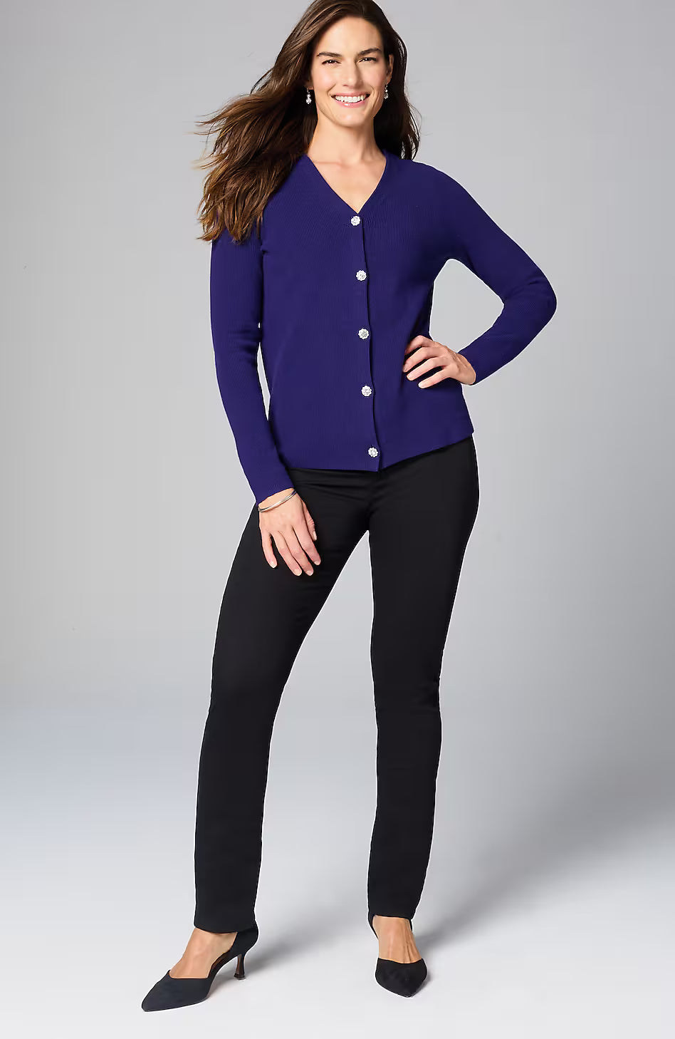 Bejeweled Textured Cardi