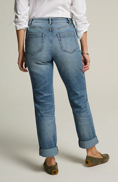 Curvy-Fit Patch-Pocket Jeans