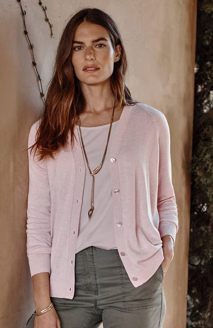 Organically Grown Cotton V-Neck Cardi