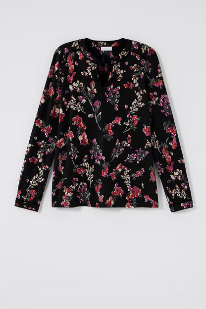 Velvet-Piped Top
