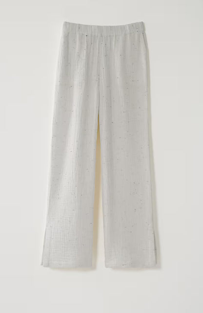 Pure Jill Textured Cotton-Gauze Pants