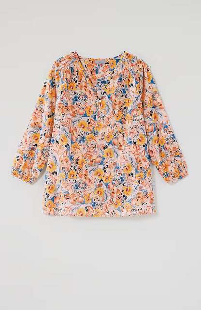 Pintucked Cotton Voile Top