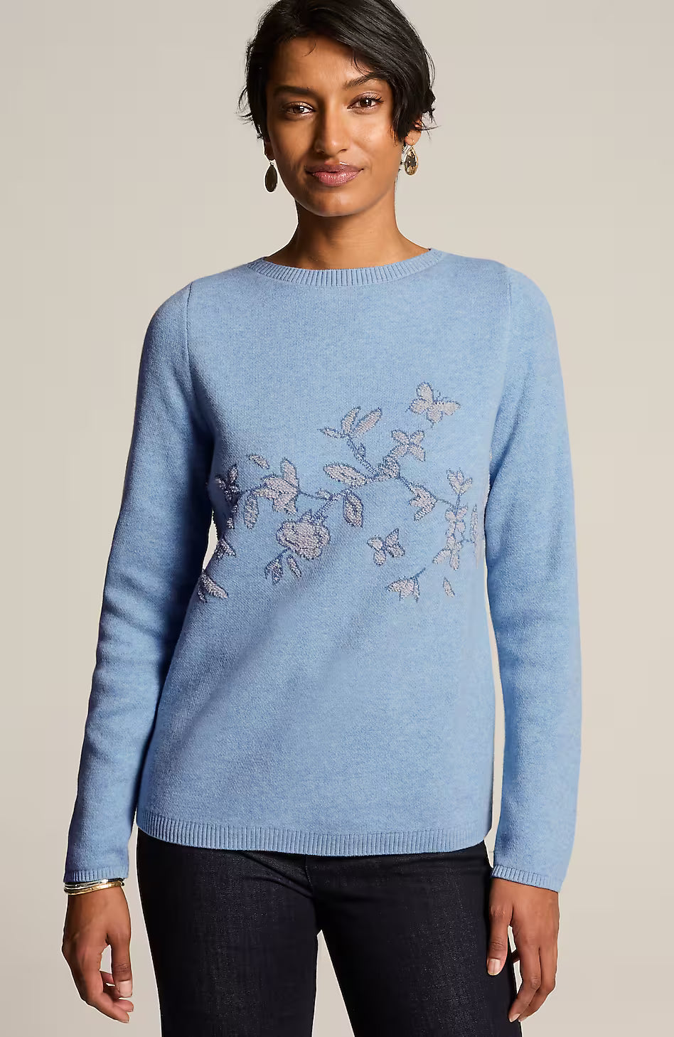 Climbing Vines Jacquard Sweater