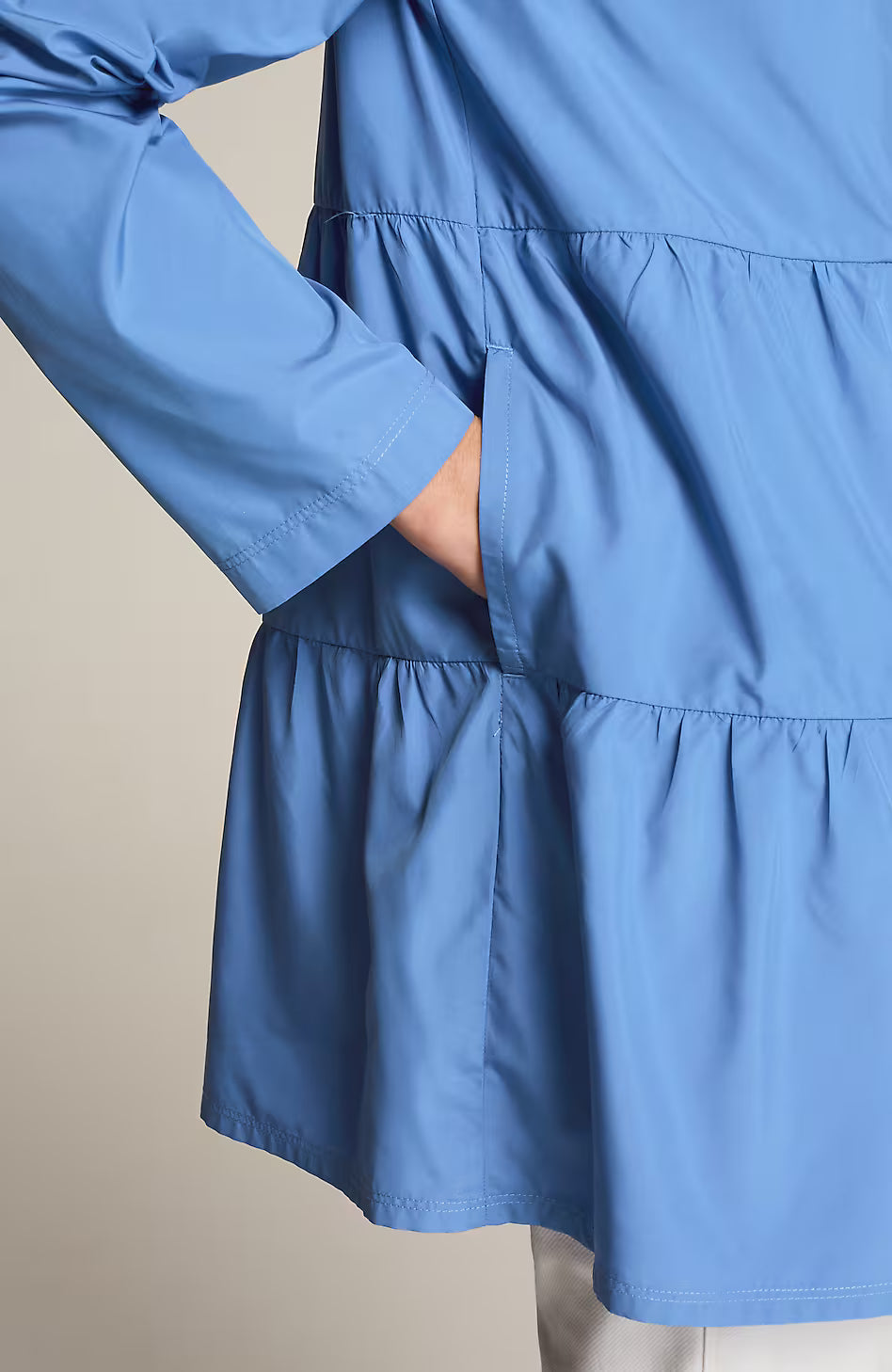 Fit Water-Repellent Tiered Anorak