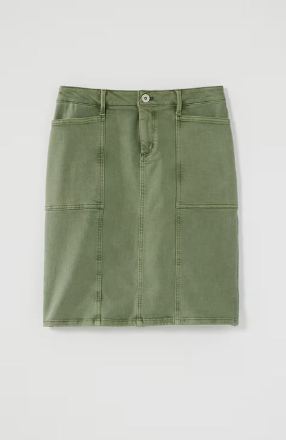 Denim Utility Skirt