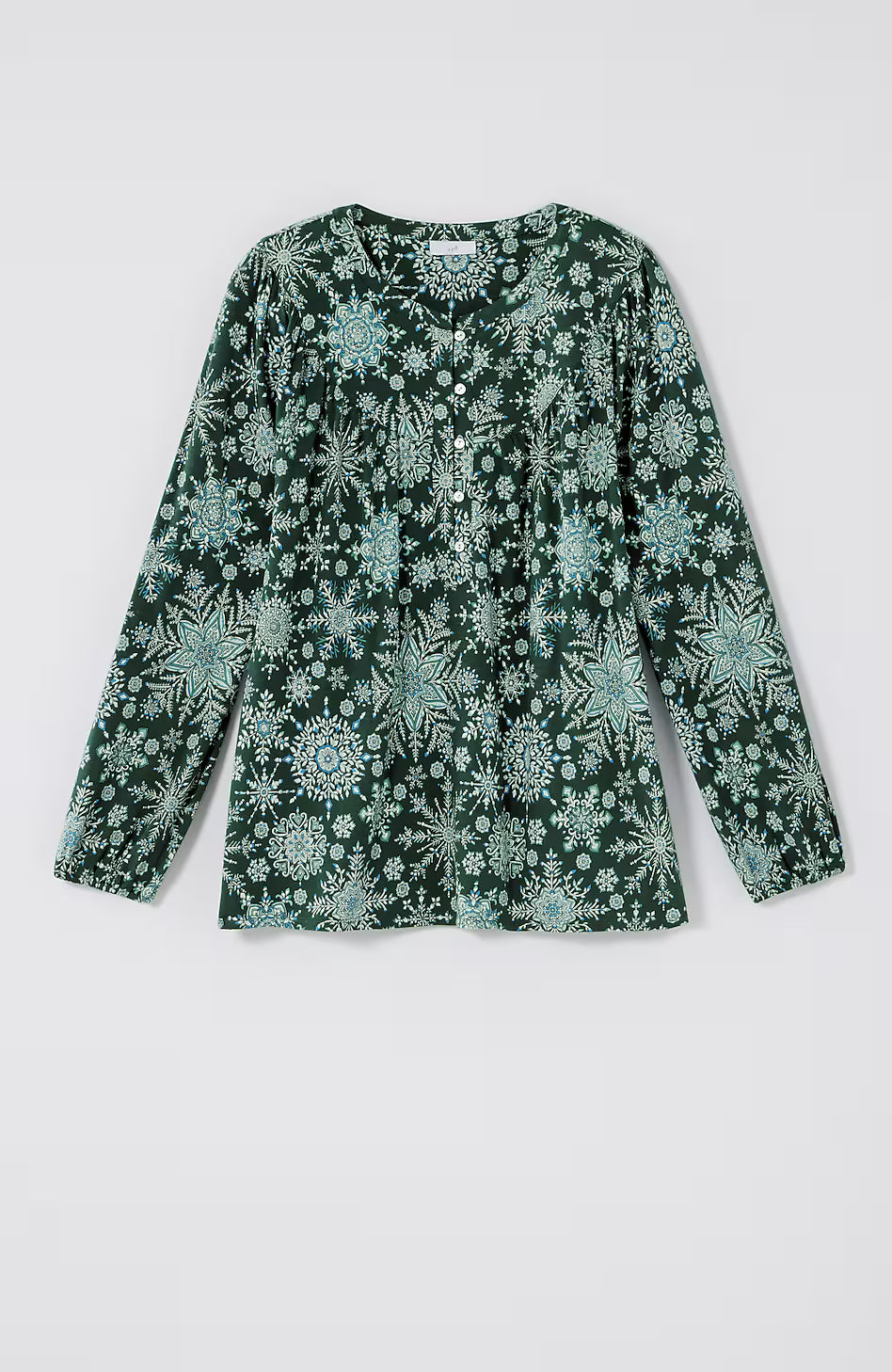 Printed Peasant Top