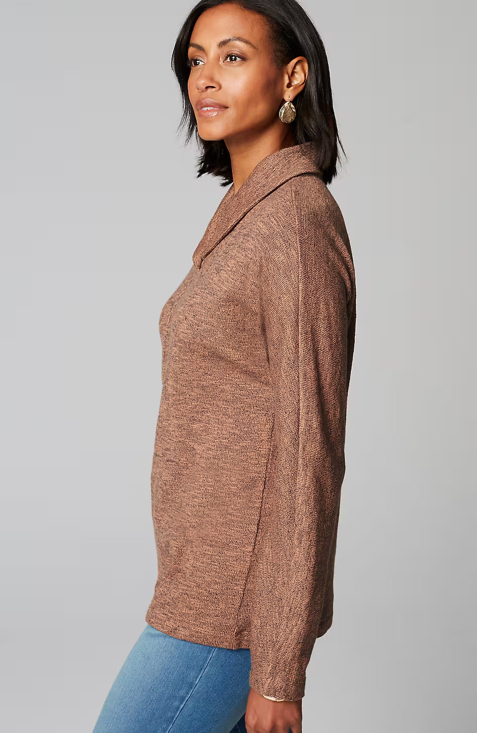 Pure Jill Shawl-Collar Dolman Top