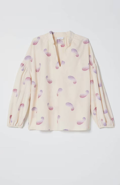 Oversized Split-Neck Top
