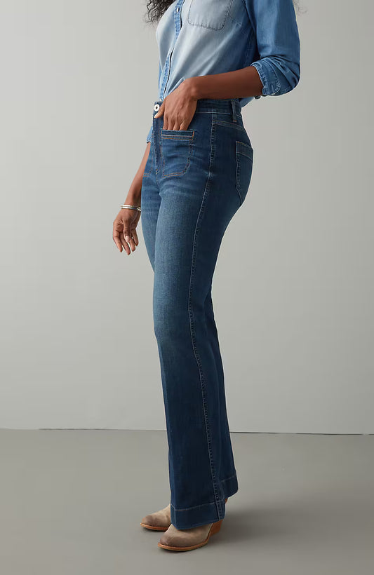 Curvy-Fit Flare Jeans