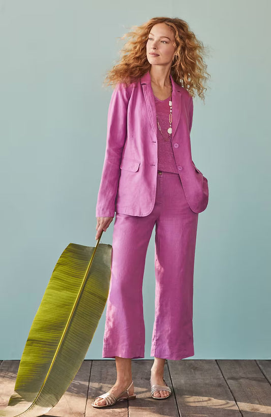 Easy Linen Wide-Leg Crops