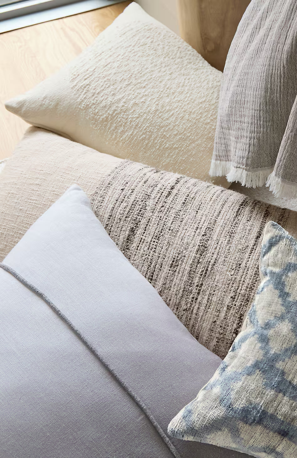 Elements Neutral Textured Pillow
