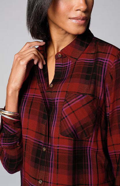 Soft Plaid Tunic
