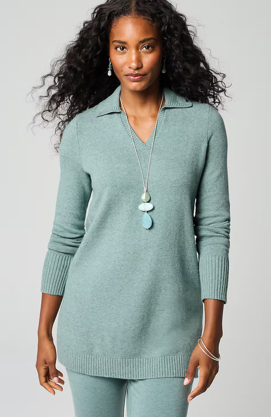 Pure Jill Collared Sweater Tunic