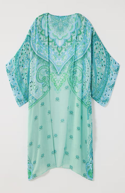 Placed Paisley Duster