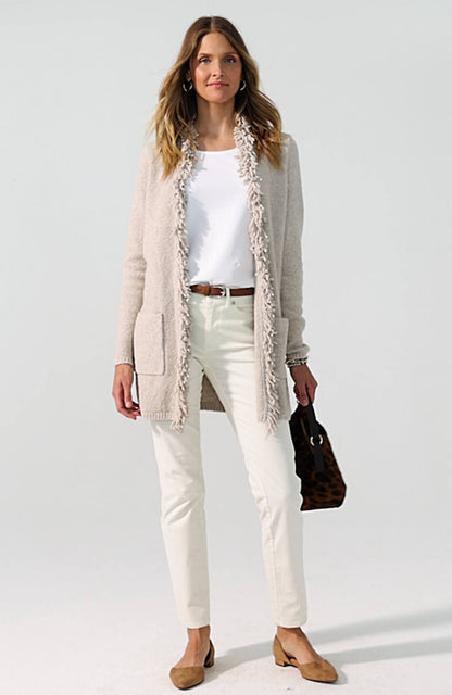 Long Fringe Cardi