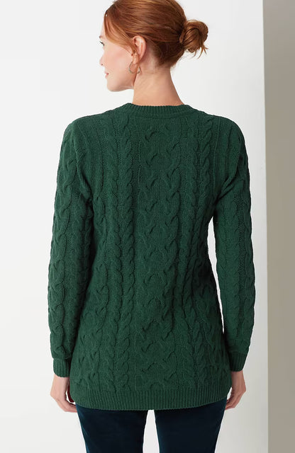 Split-Neck Chenille Tunic