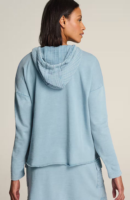 Fit Slub-Terry Garment-Dyed Hoodie