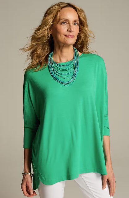 Wearever Slub-Knit High-Low Hem Top