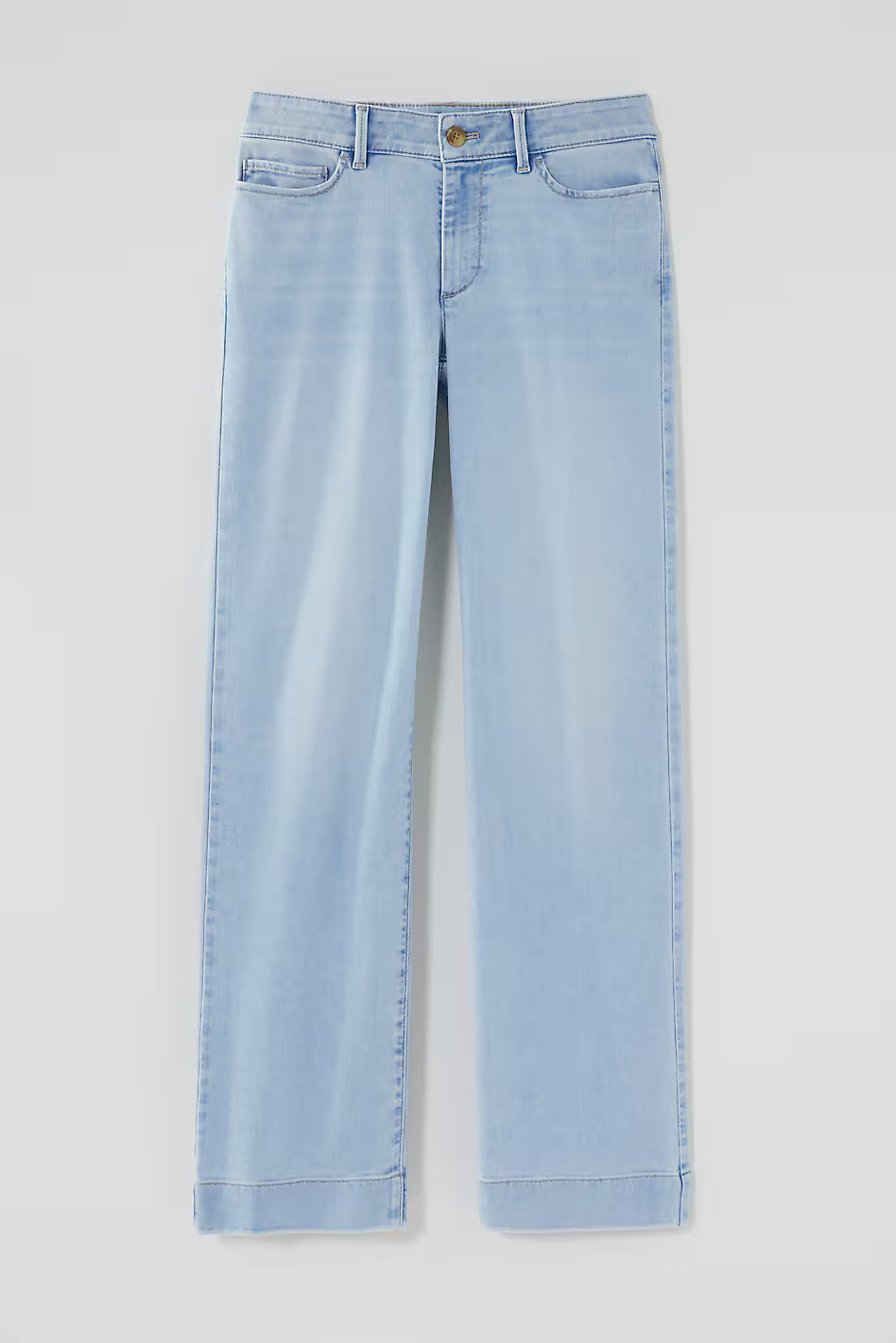Lightweight Indigo Wide-Leg Jeans