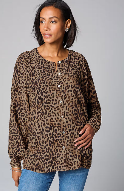 Luxe-Leopard Top