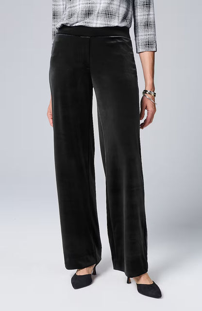 Wearever Velvet-Knit Straight-Leg Trousers