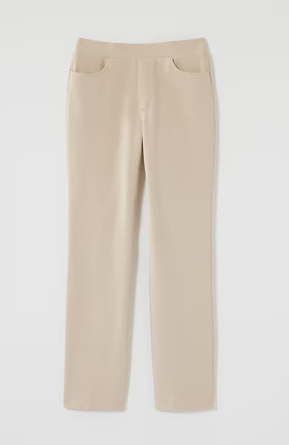 Pure Jill French Terry Straight-Leg Jeans