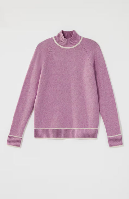 Contrasting-Details Sweater