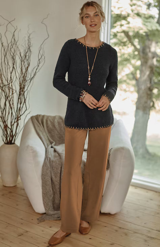 Pure Jill Affinity Pull-On Wide-Leg Pants