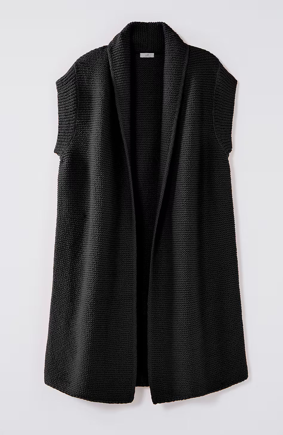 Textured Long Gilet Vest