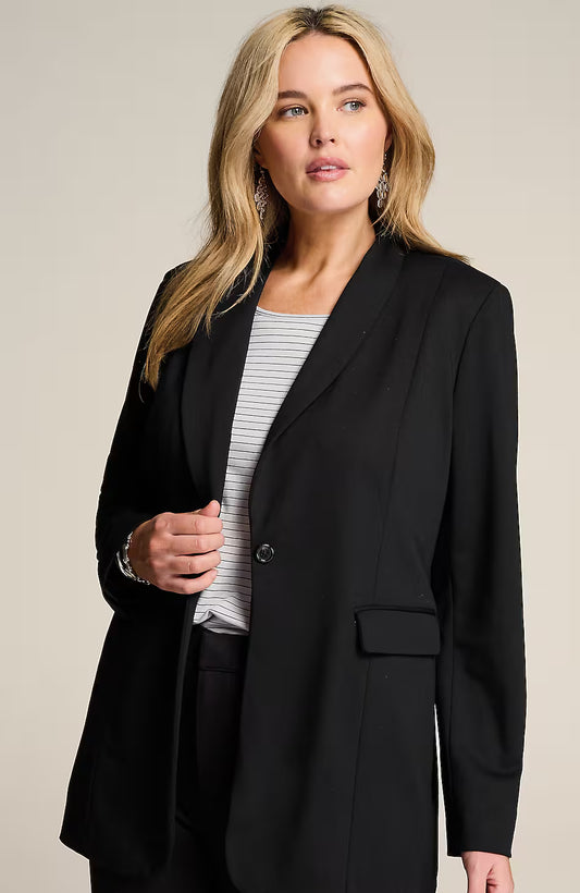 Wearever Polished-Knit Blazer