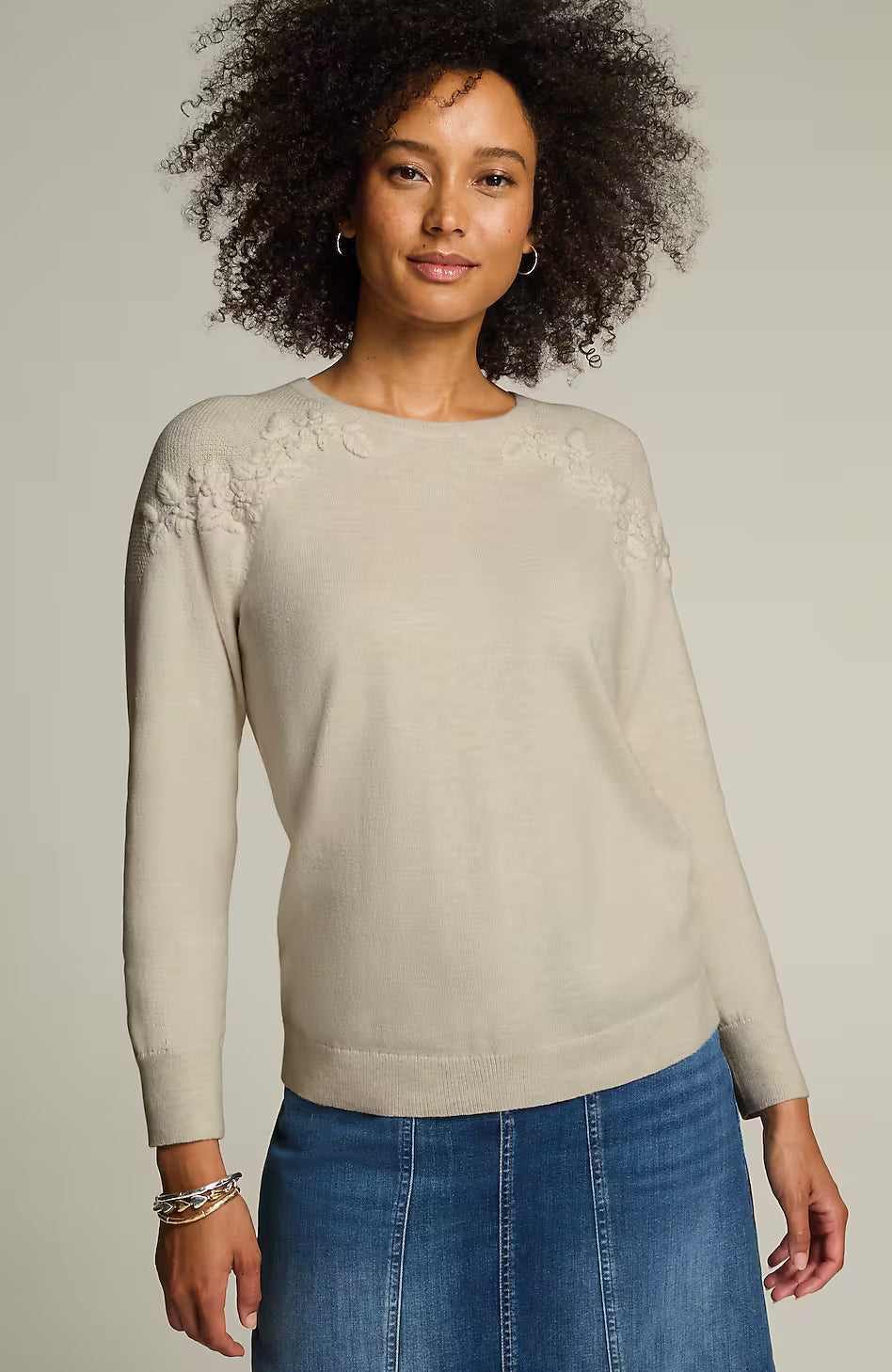 Cozy Luxe Hand-Embroidered Pullover Sweater