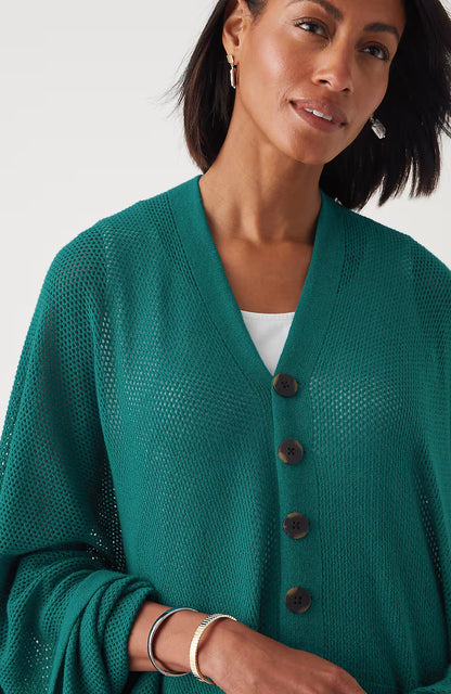 Rib-Knit Two-Way Poncho