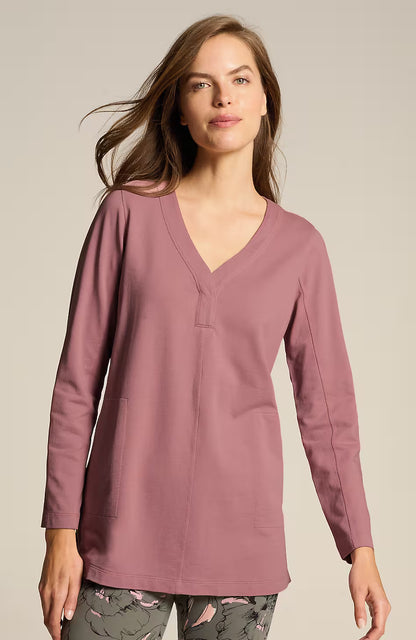 Fit French Terry V-Neck Tunic