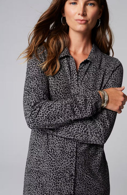 Ponte Knit Shirtdress
