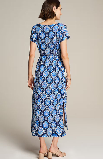 Cap-Sleeve Maxi Dress