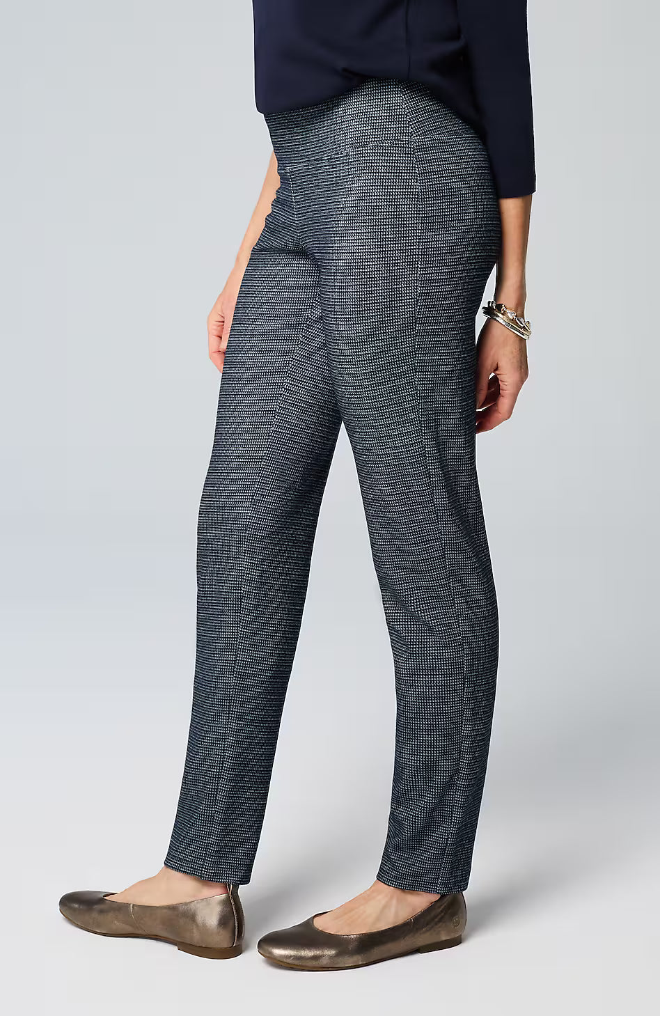 Wearever Smooth-Fit Jacquard Slim-Leg Pants