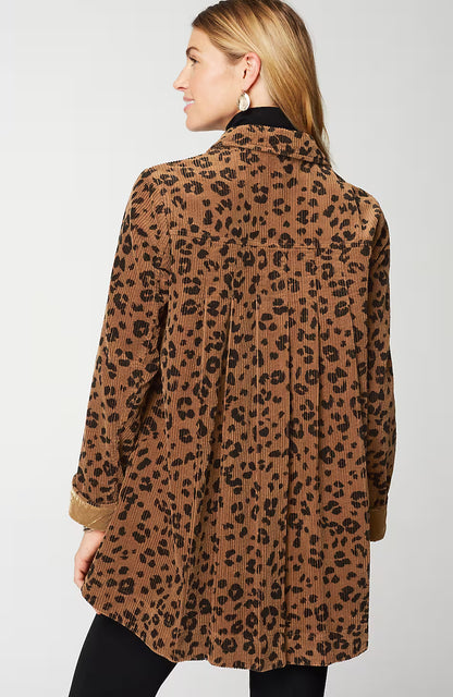 Tumbled-Cord Coat