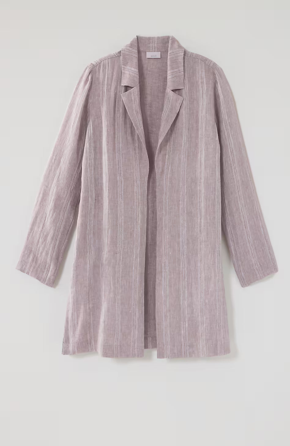 Pure Jill Linen Striped Duster Jacket