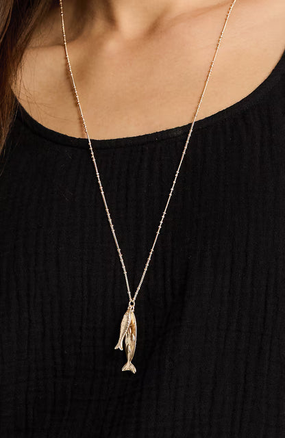 By-The-Sea Fish Pendant Necklace