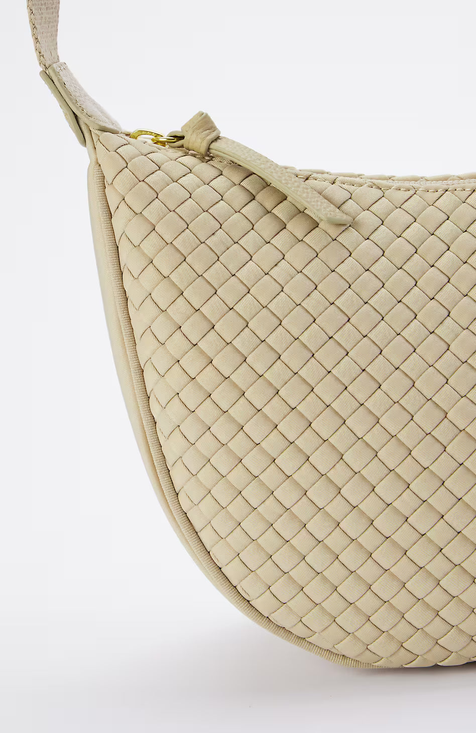 Woven Crescent Sling Bag